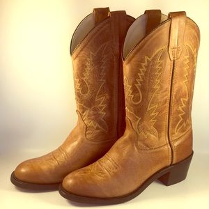 Old West leather boots girls size 4